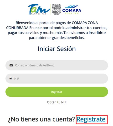 comapa iniciar sesión.